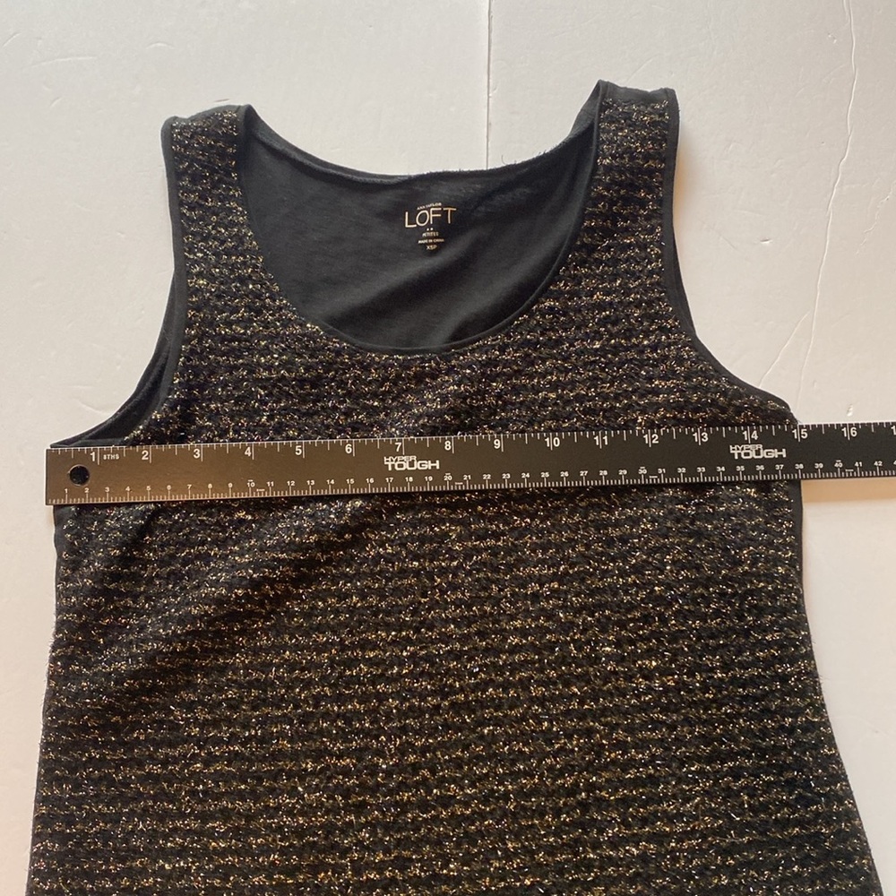 LOFT Gold‎ Sparkling Tank Top - Picture 3 of 6